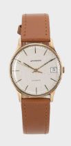 Unsigned, retailed by Garrard - A 9ct gold wristwatch,