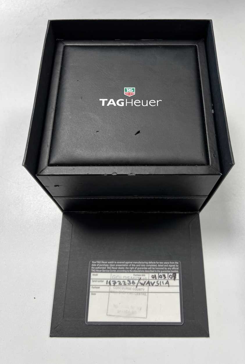 Tag Heuer - A Steel 'Grand Carerra' wristwatch, - Image 8 of 10
