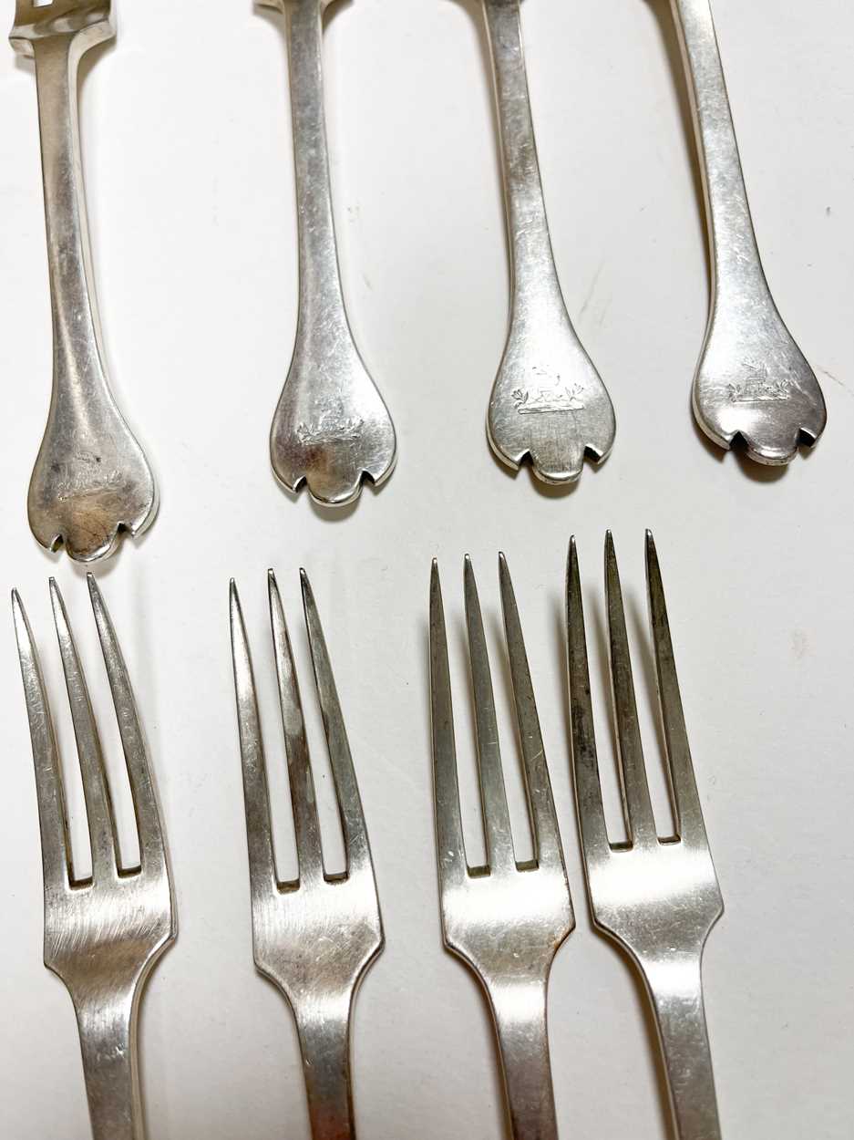 A 108-piece set of George V silver cutlery and flatware, - Image 3 of 10