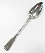 Edinburgh - A George III 18th century silver basting spoon,