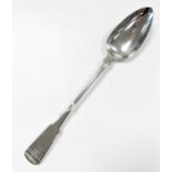 Edinburgh - A George III 18th century silver basting spoon,