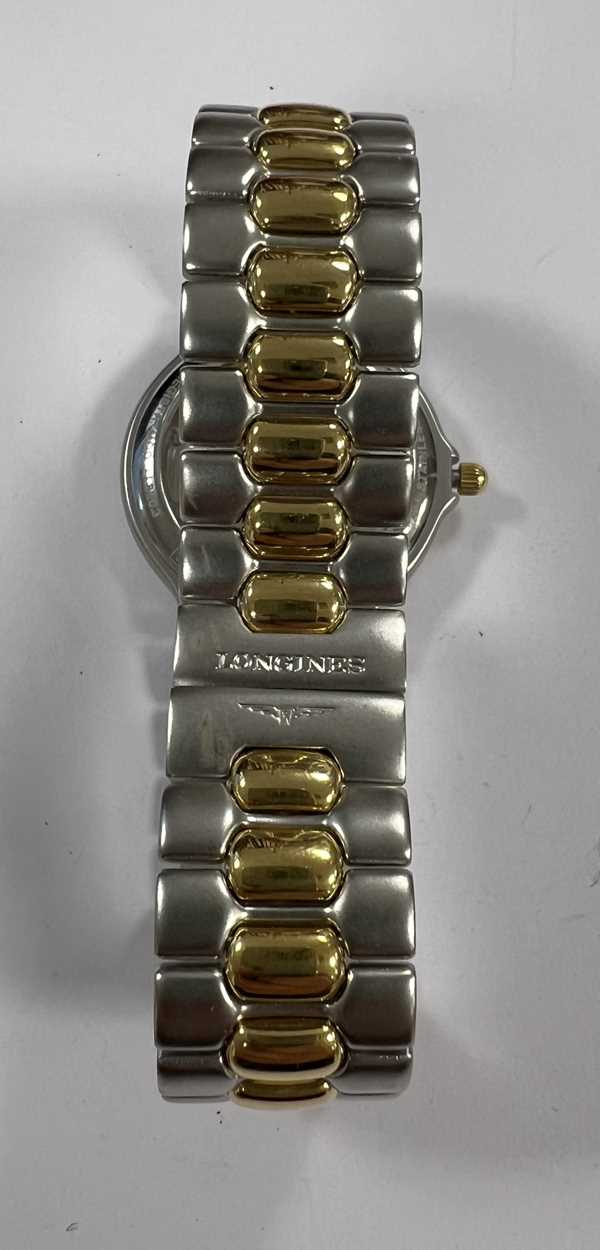 Longines - A steel and gold plated 'Conquest' wristwatch, - Image 2 of 12