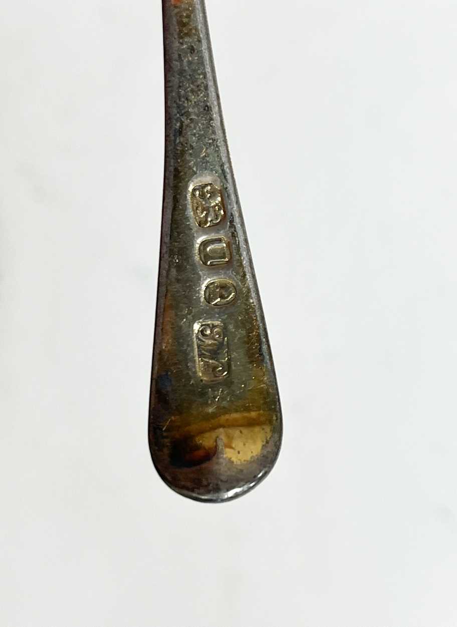 A 24-piece set of George III 18th century silver flatware with 44 later additions, - Image 6 of 9