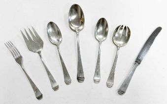 A 93-piece set of early 20th century German metalwares silver cutlery and flatware,