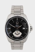 Tag Heuer - A Steel 'Grand Carerra' wristwatch,