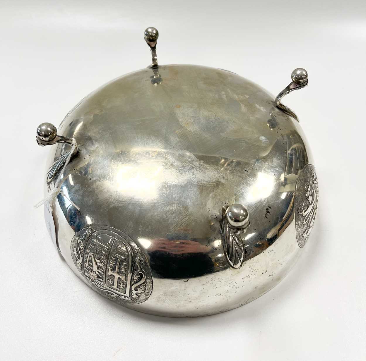 An early 20th century Cypriot metalwares silver fruit bowl, - Image 3 of 5