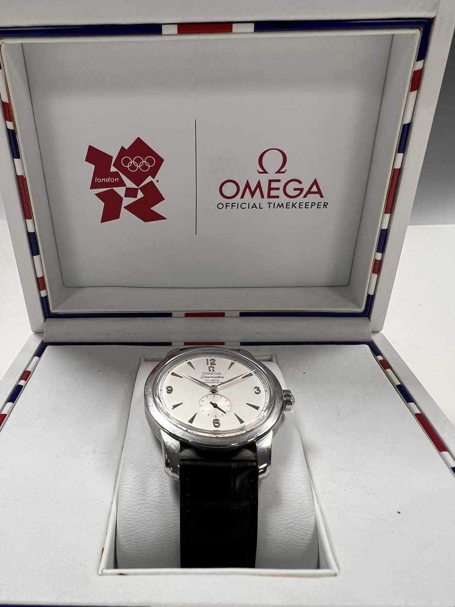 Omega - A steel limited edition 'Seamaster 1948 Co-Axial London 2012' wristwatch, - Image 7 of 11