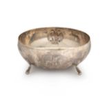 An early 20th century Cypriot metalwares fruit bowl,