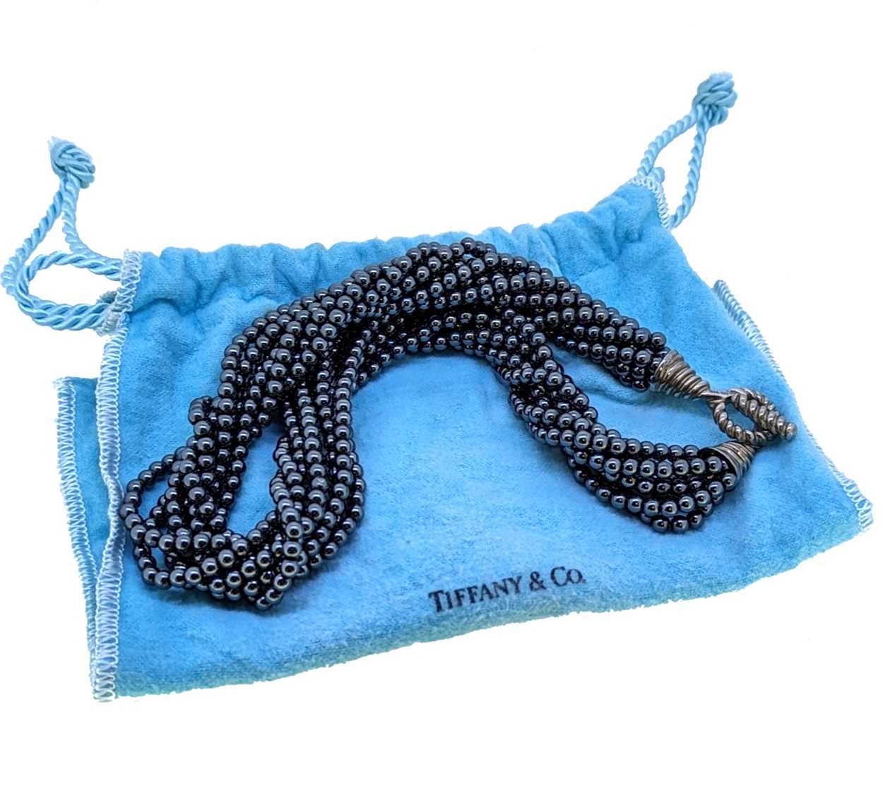 Tiffany & Co - A Hematite torsade necklace, - Image 3 of 4