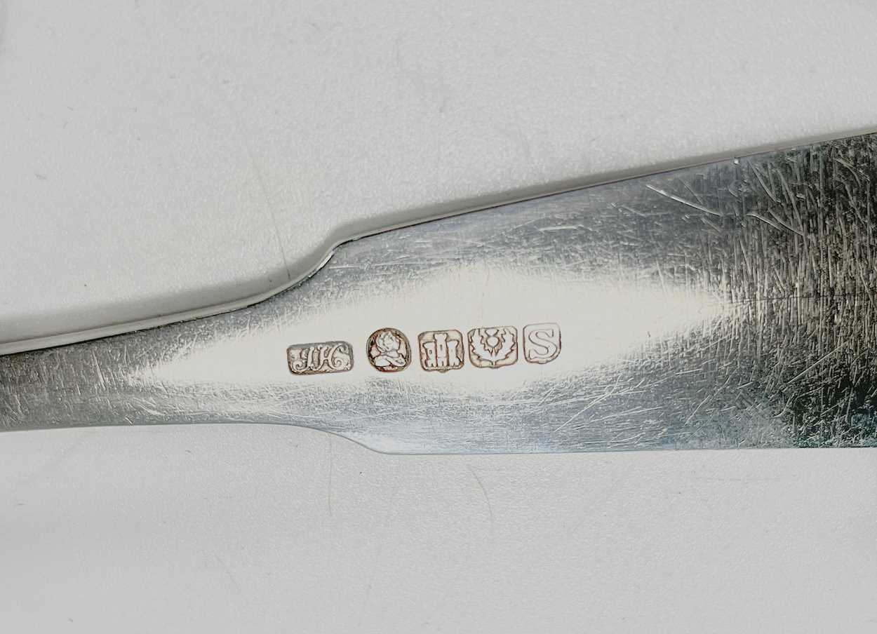 Edinburgh - A George III 18th century silver basting spoon, - Image 5 of 5