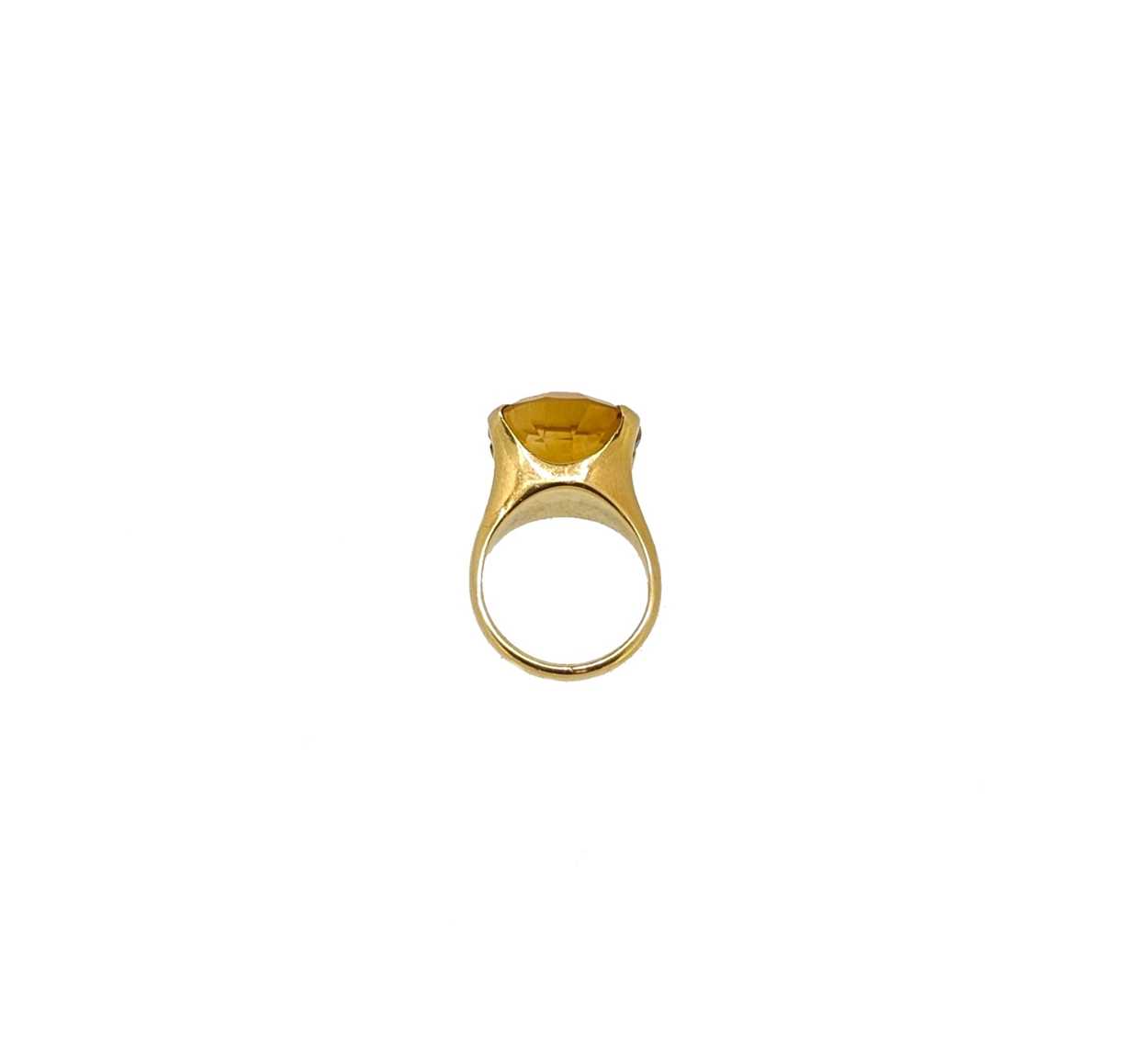 An 18ct gold citrine ring, - Image 3 of 4