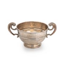 A George V silver rose bowl,