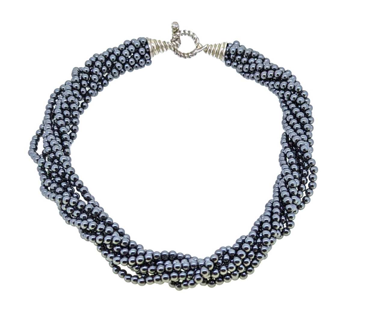 Tiffany & Co - A Hematite torsade necklace, - Image 2 of 4