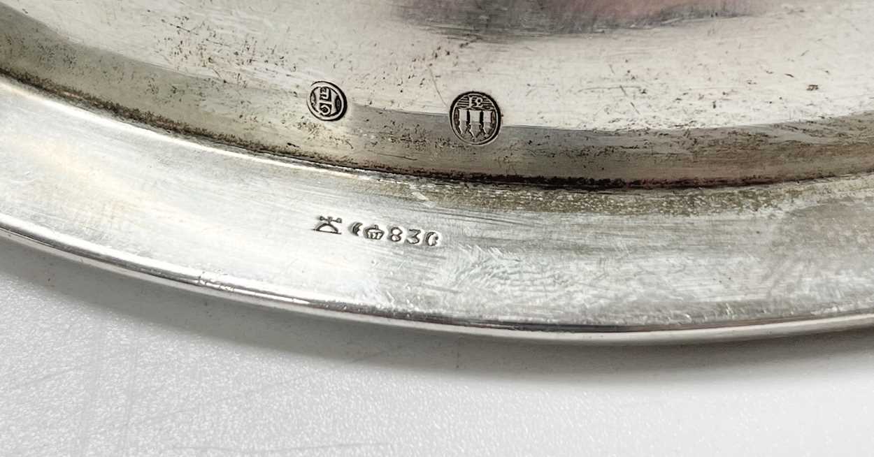 A Danish metalwares silver vegetable dish, - Image 6 of 6