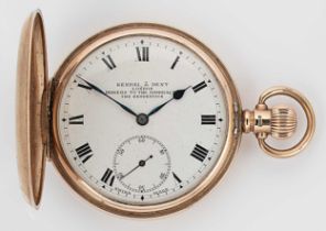 Kendall & Dent, London – A 9ct gold hunter pocket watch,