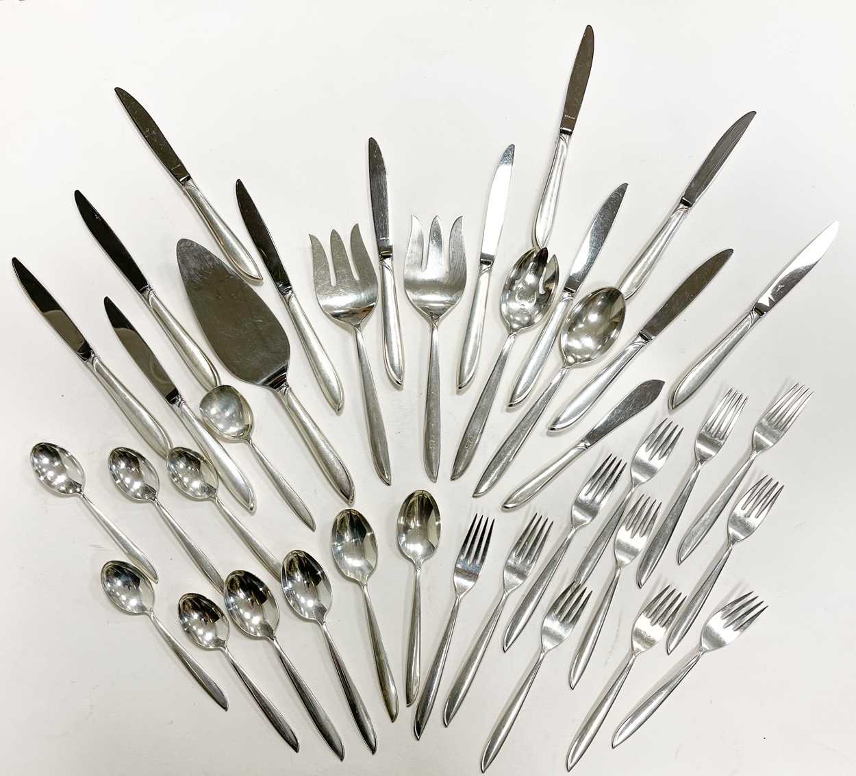 A 67-piece set of mid 20th century American metalwares silver cutlery and flatware, - Image 2 of 5