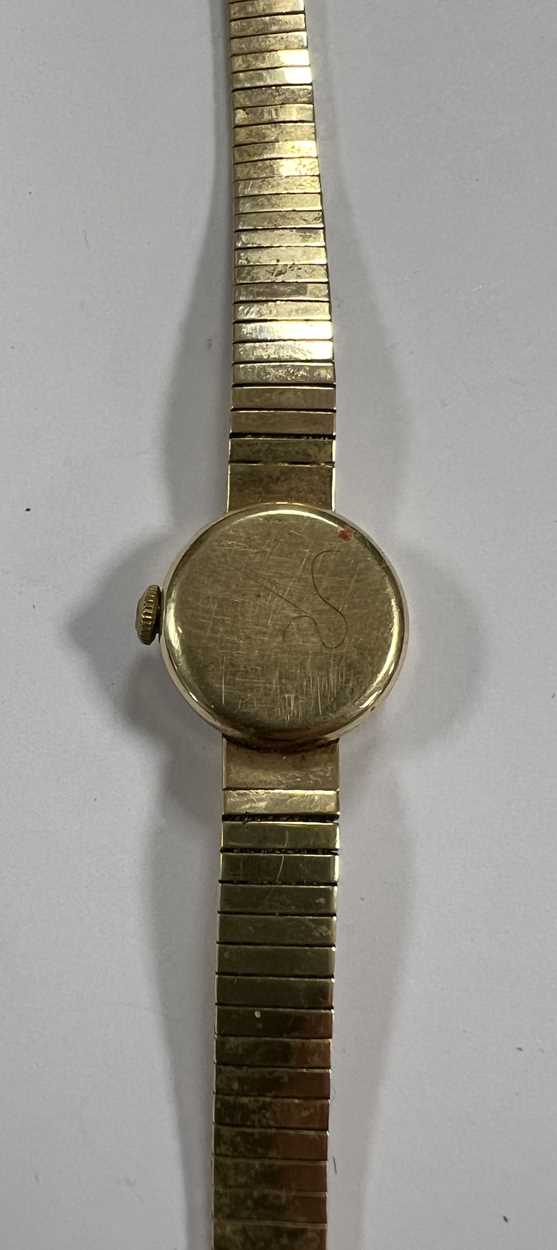 Omega - A 9ct gold wristwatch, - Image 3 of 11