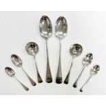 A 65-piece set of Victorian silver flatware with 2 additions,