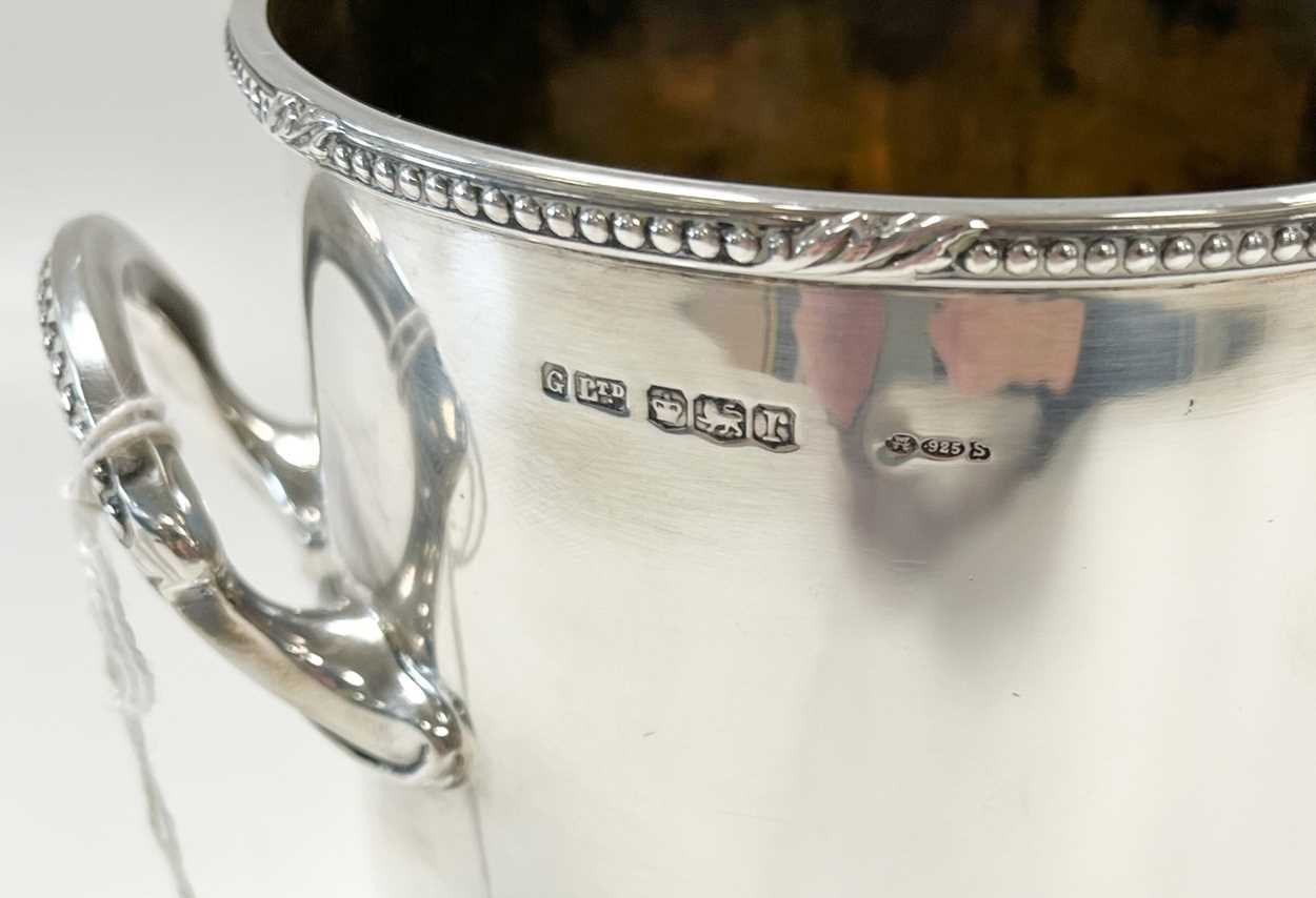 A George V silver syphon stand, - Image 4 of 5