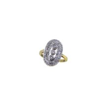 An Art Deco style diamond set ring,