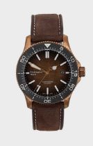 Christopher Ward - A bronze alloy limited edition 'C60 Trident Bronze Ombré' wristwatch,