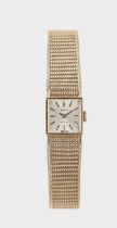 Tissot - A 9ct gold 'Stylist' wristwatch,