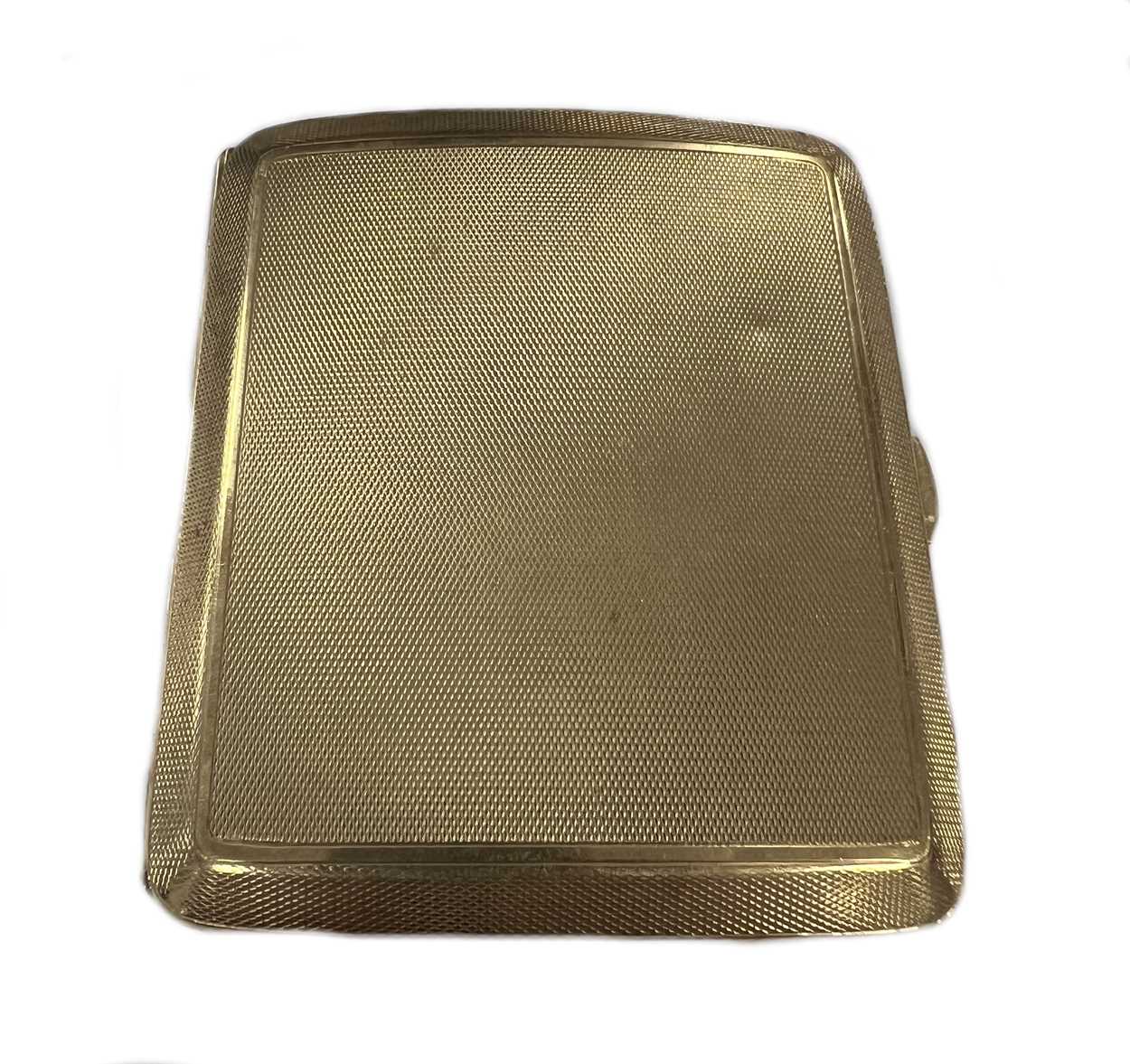 A George V 9ct gold pocket cigarette case,