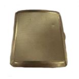 A George V 9ct gold pocket cigarette case,