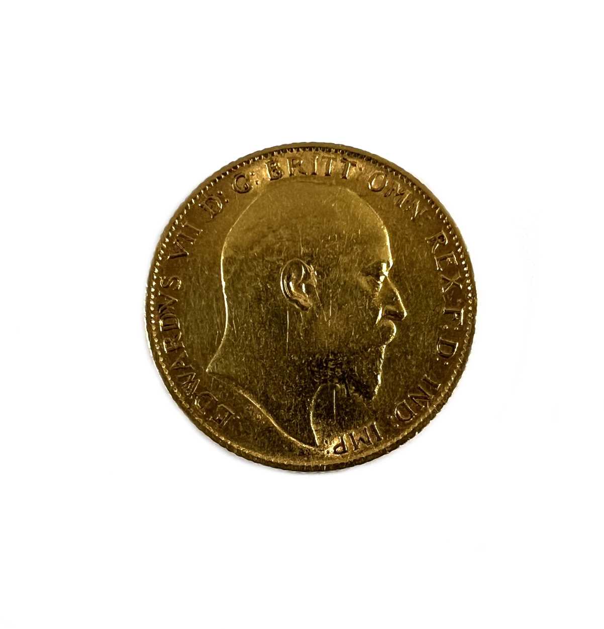 A 'King's Head' half sovereign,