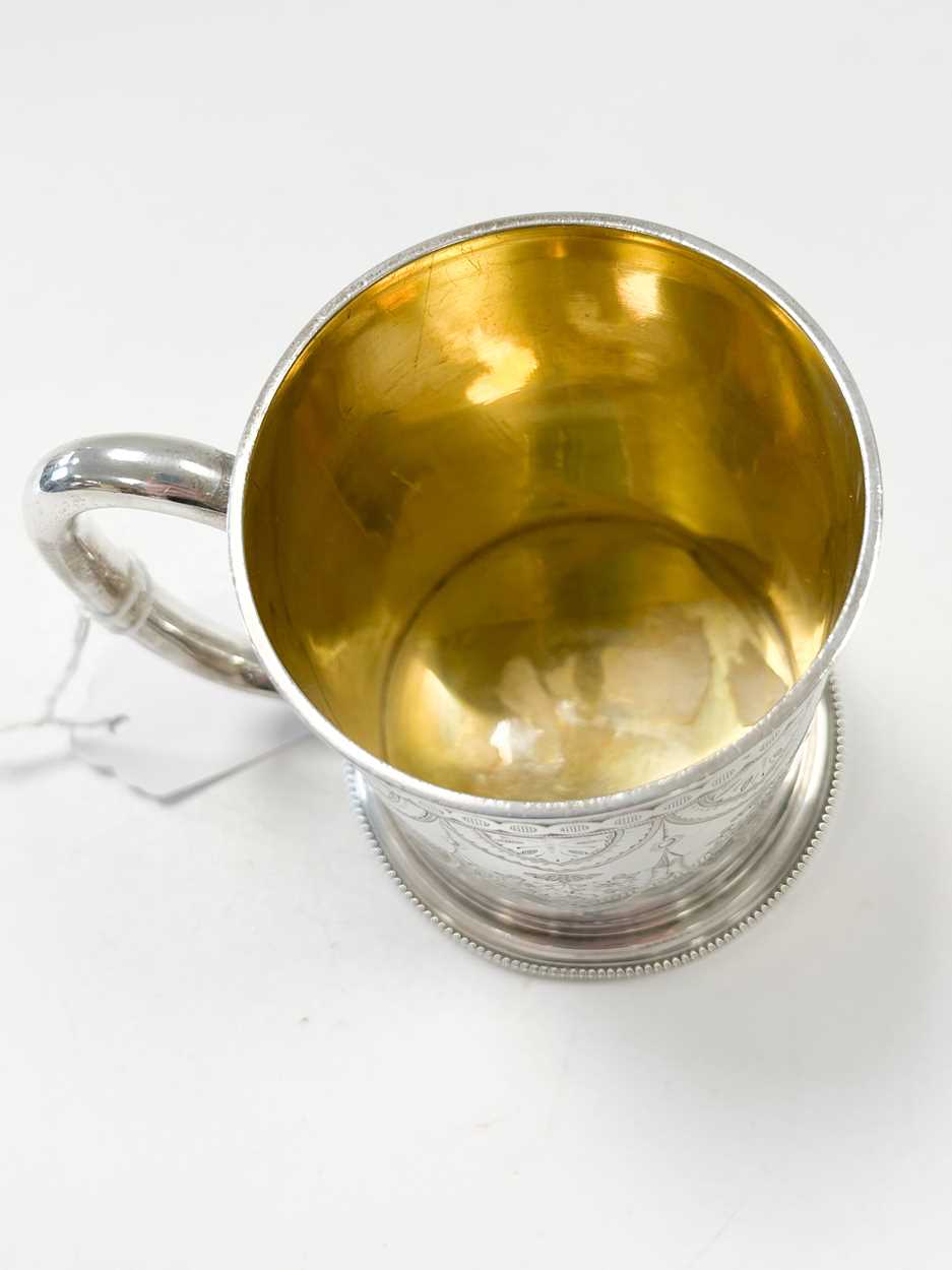 A Victorian silver christening tankard, - Image 3 of 4