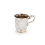 A Victorian silver christening cup,