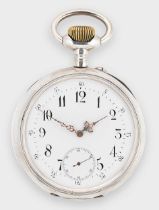 La Fram - A Swiss silver Goliath open faced pocket watch,