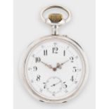 La Fram - A Swiss silver Goliath open faced pocket watch,