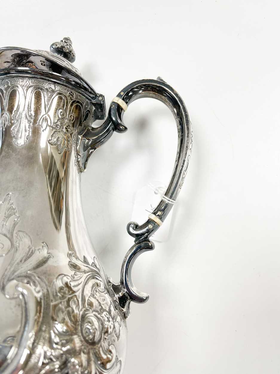 A Victorian silver coffee pot, - Image 4 of 5