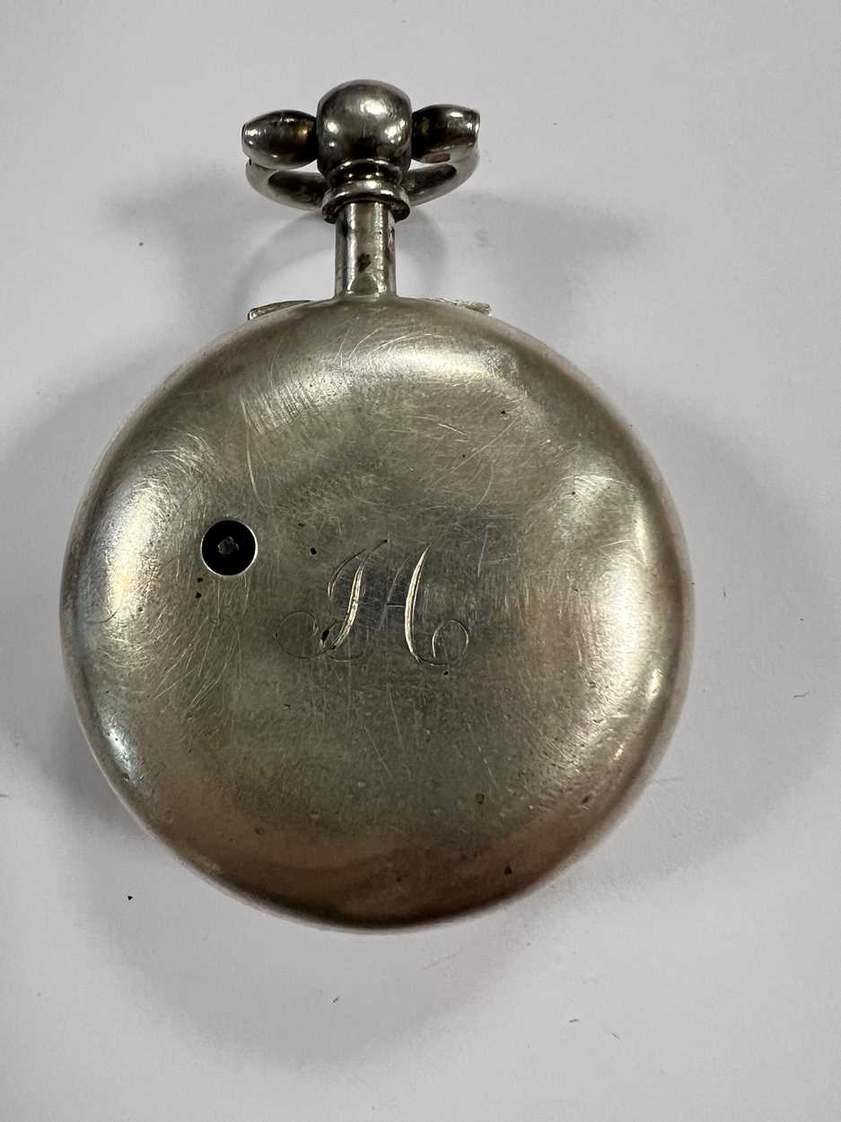 William Hardy, Aberdeen - A mid 19th century silver pair cased pocket watch with later watch chain, - Bild 5 aus 15