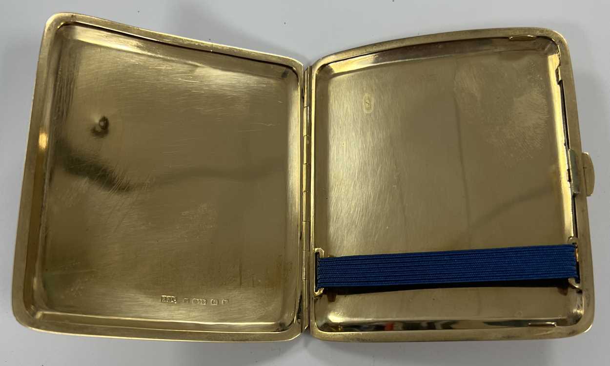 A George V 9ct gold pocket cigarette case, - Image 2 of 3