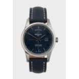Breitling - A steel limited edition 'Transocean Aurora Blue' wristwatch,