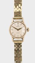 Rolex - A Swiss 9ct gold 'Precision' wristwatch on a later bracelet,