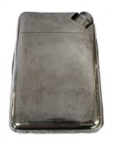 A Victorian silver combination hip flask and cigarette case,