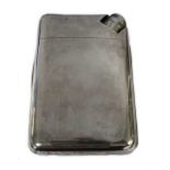 A Victorian silver combination hip flask and cigarette case,