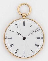 Terond & Ravier, Genève - A mid 19th century ultra-slim open faced pocket watch,