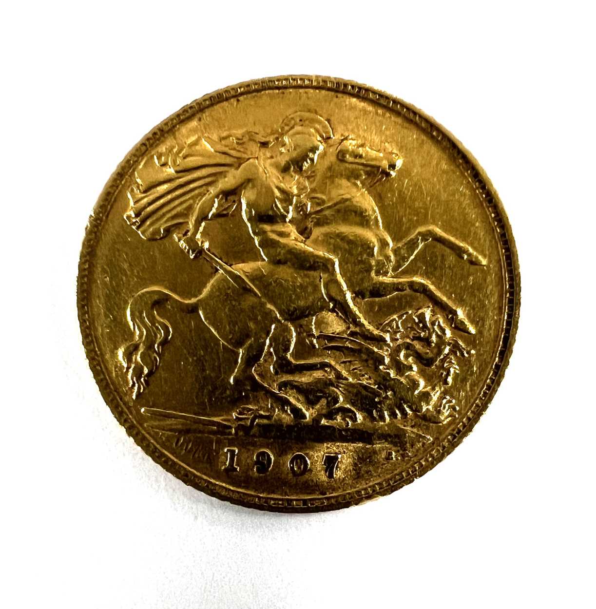 A 'King's Head' half sovereign, - Image 2 of 2