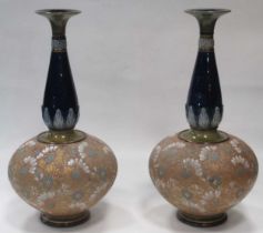 A pair of Royal Doulton Art Nouveau vases (2)