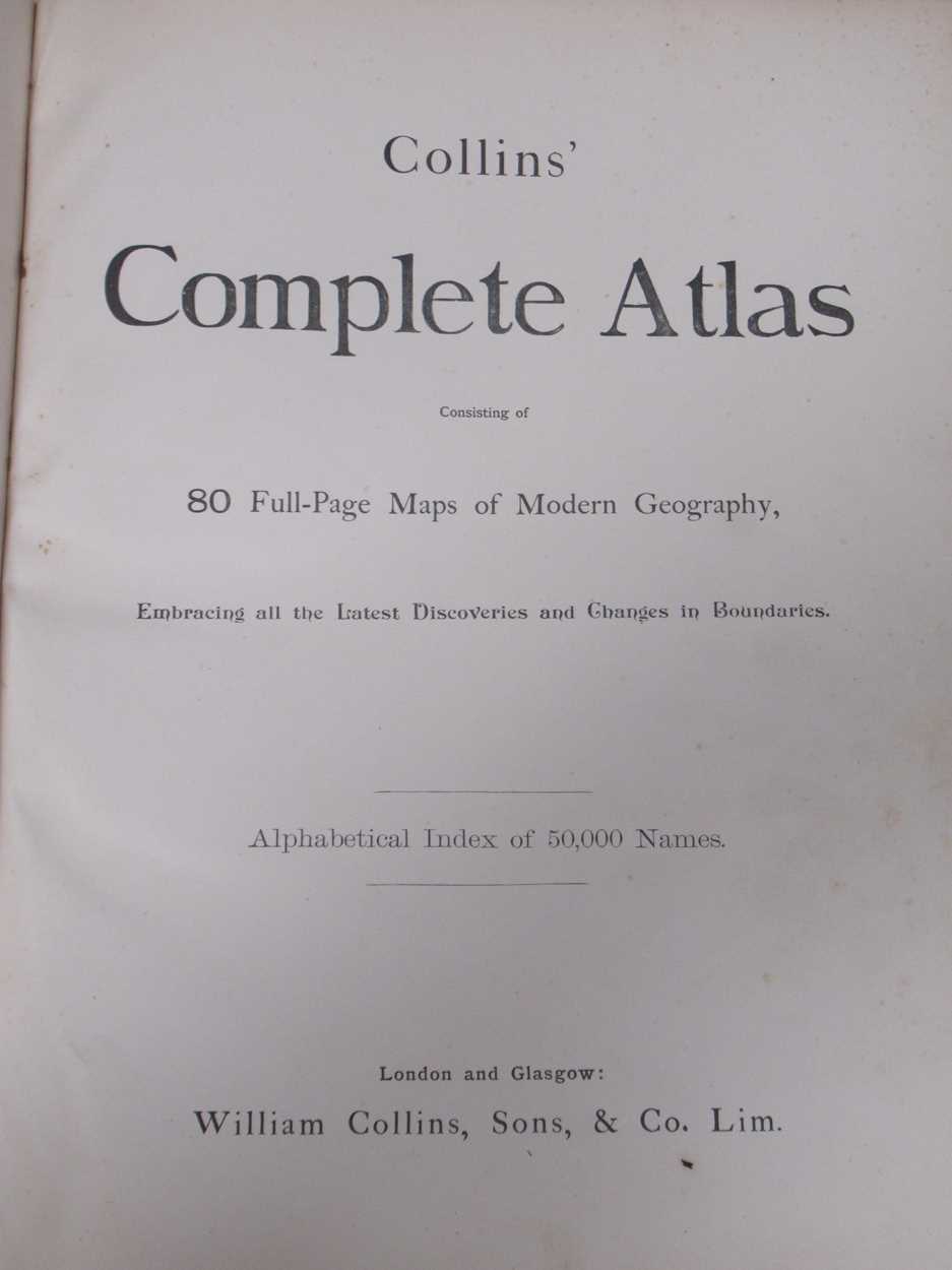 A Collins' complete Atlas, with 80 coloured lithographed maps, no date - Image 2 of 5