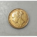 A Victoria 'young head' sovereign dated 1880