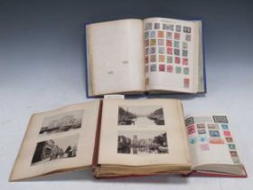 A late Victorian scenic photograph album with views including Cornwall, Whitby, Paris, cathedrals,