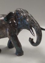 A silver model of an elephant (filled) - 1468g, (47.1ozt) gross