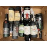 Sixteen mixed bottles of port and wine (16)