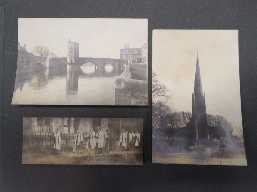 An Album of photographs, mainly Cambridge, oblong 8vo, including 49 photographs, mainly small - Image 2 of 5
