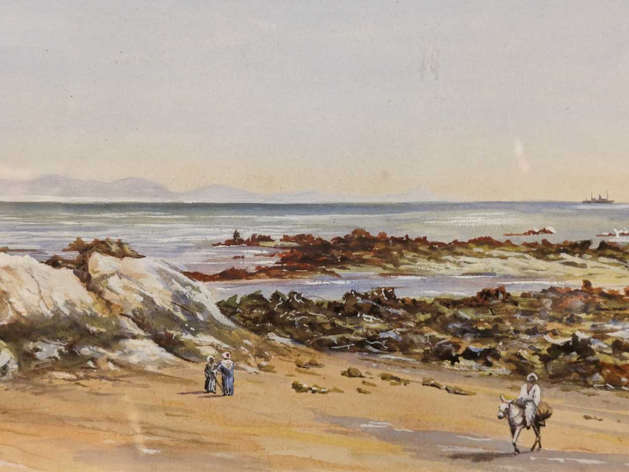 A beach scene, Gibraltar, 1916